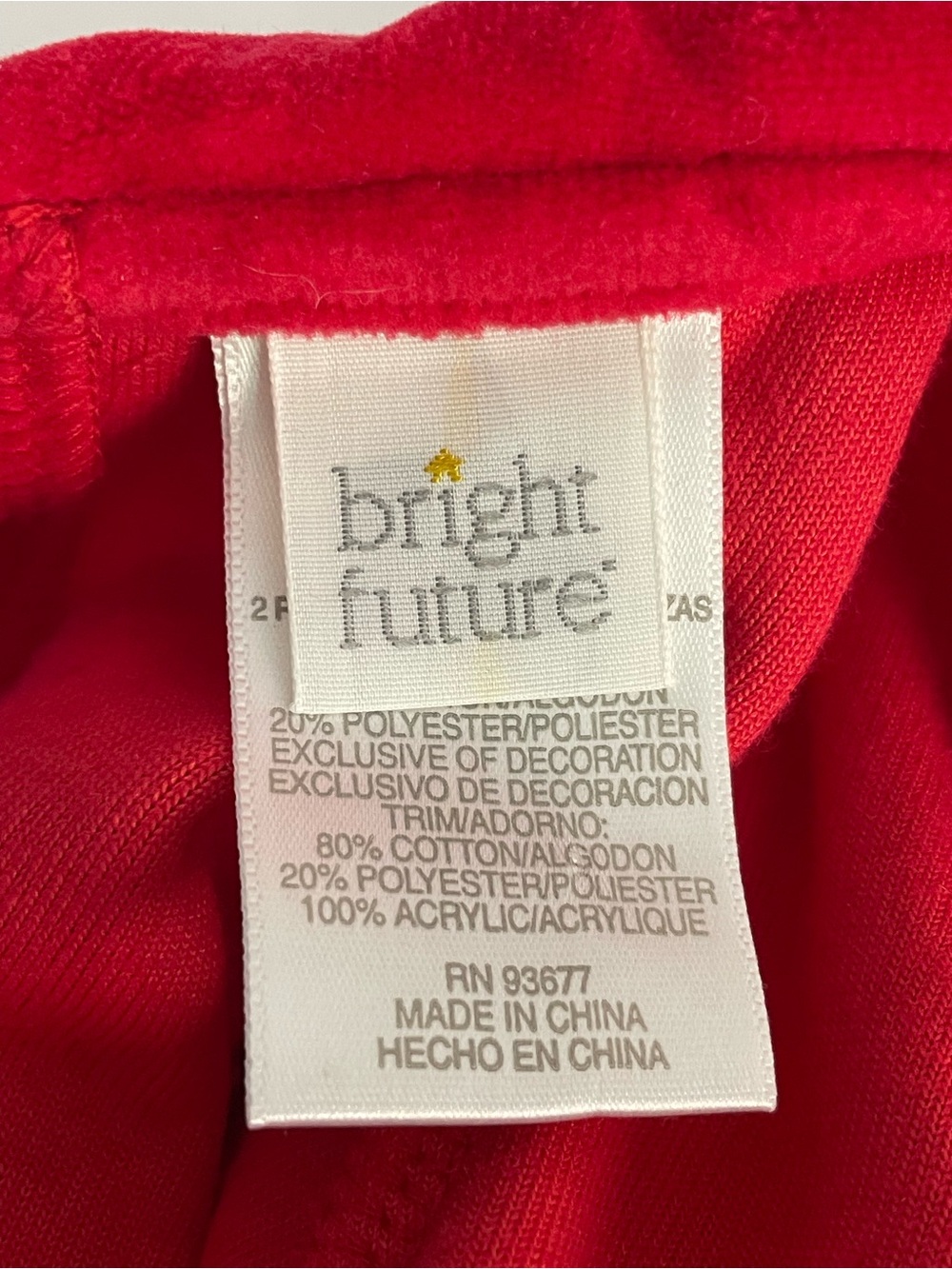VTG Bright Future Red Velour Christmas Footie Romper 6-9M - Picture 11 of 16